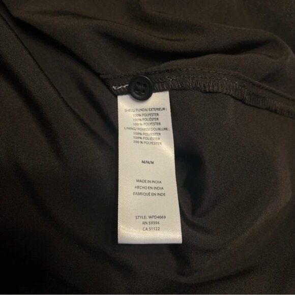 Beachlunchlounge Size M Red Black Kelsea Babydoll Semi Sheer Flowy Ruffle Dress - Picture 4 of 13